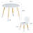 Round Table Portable Plastic Dining Card Table And Chair Set