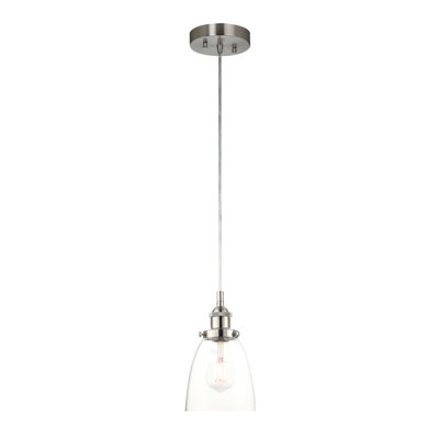 Mini-luminaire suspendu en verre 1 lumière