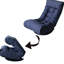Navy Lazy Chair With Spring Seat Bag, Adjustable Back - For Comfort Metal Floor Linen Filler, Sections & Rotatable Bottom 23.96 In. Width Package