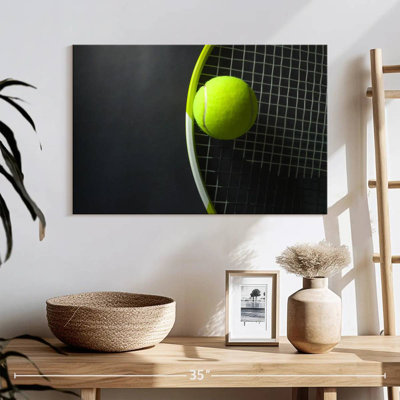 Raquette et balle de tennis vertes Sireci