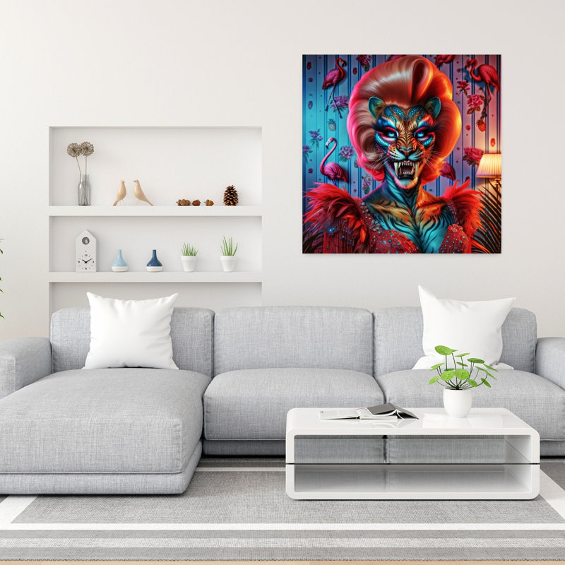 Art contemporain, art contemporain surréel, H 36 po x l 36 po