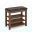 Un banc à langer réglable en hauteur en bois de haute qualité, équipé d'un siège confortable et d'un espace de rangement dissimulé, bois d'hévéa naturel, brun-957084969