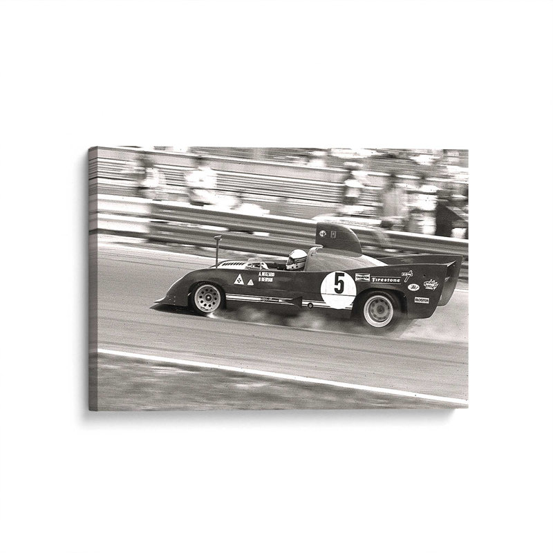 Lyell -Vintage Speed Blur Wrapped Canvas Print Canvas, 20" H x 30" W, Stretched Canvas