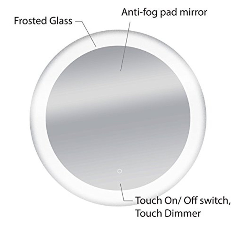 Porrima Metal Wall Mirror, 36" W x 36" H