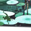 Cleland «Everglades» - collage 3D, art mural l 24 po x H 36 po, encadré