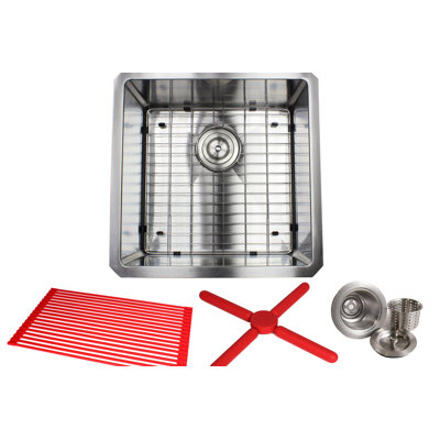 CozyBlock 18'' L Single Bowl Stainless Steel Kitchen Sink