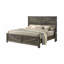 Lit rustique gris (1 lit)-839692250