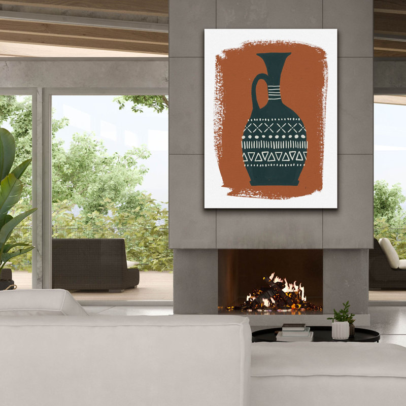 Art mural sur toile Winston Porter «Global Vessels 1» par Moira Hershey, H 54 po x l 40 po x P 1,5 po