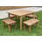 Zolotas Rectangular 5 - Piece 4 - Person Outdoor Table Set