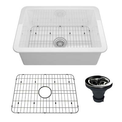 27'' L Single Bowl Fireclay Kitchen Sink