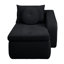 Chaise longue convertible avec accoudoirs larges et coussins décoratifs-529226437-529226436