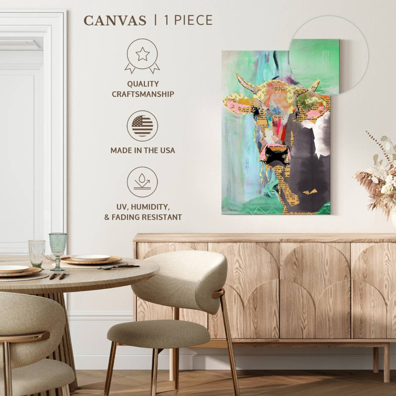 Brampt Cow Collage, 51" H x 34" W