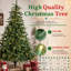 Arbre de Noël artificiel illuminé avec lumières blanc chaud Olga-700309781