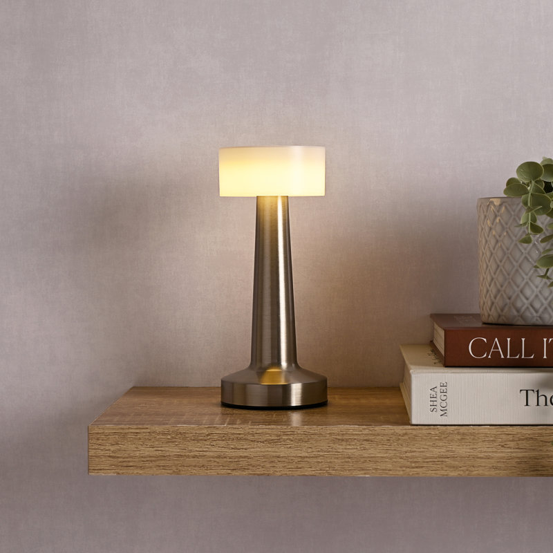 USB LED Touch Table Lamp, Silver
