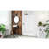DreamLine DreamStone 34 in. D x 48 in. W Base and Wall Kit in White Traditional Subway Pattern
