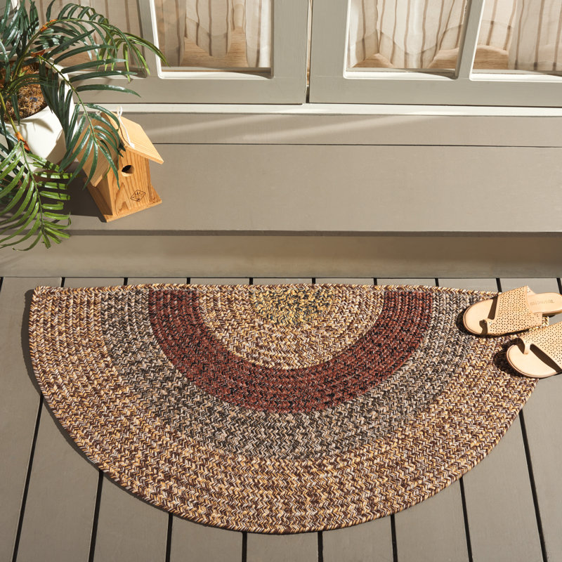 Tapis intérieur / extérieur lavable à la machine Performance, Demi-cercle 2 pi x 4 pi