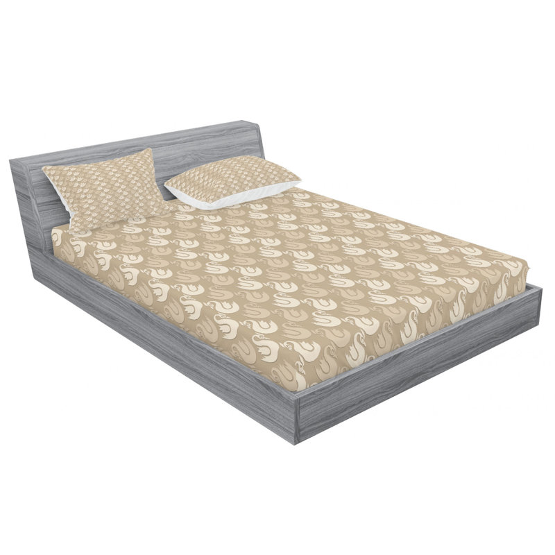 Microfiber Patterned Sheet Set, Full Sheet Set + Fitted Sheet + 2 Pillowcase