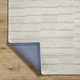 Rectangle Demie Striped Handmade Tufted Wool Area Rug in Gray/Beige