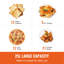 Four à rôtir, rôtissoire à dinde à cuisson rapide de 18 pte, four à dinde à température réglable de 150 à 450 With avec couvercle autoportant, poêle et support amovibles, fonction de dégivrage et de chaleur, rôtissoire électrique pour la maison