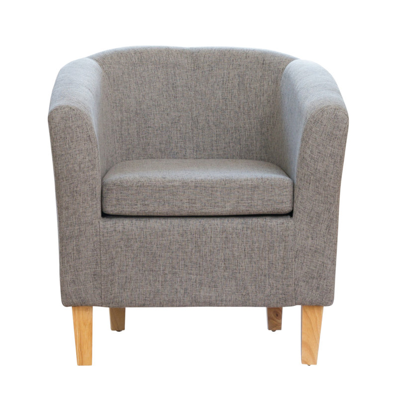 Viola Upholstered Accent Chair, Dark Grey