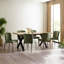 Rectangular Dining Table with Iron Base