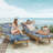 All-Weather Patio Chaise Lounge Cushion With 28D High-Density Foam, Waterproof Fabric, And Washable Cover For Pool And Garden Recliners-478621342