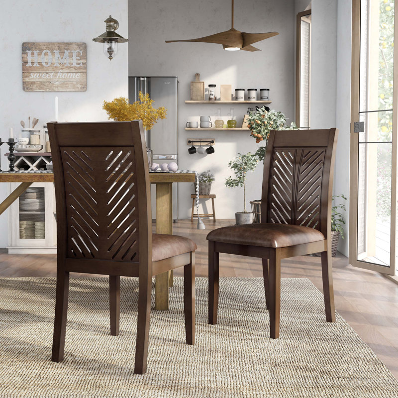 Larkin Ronlo Side Chair in Walnut/Brown