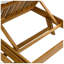 Chaise longue réglable en bois d'acacia avec coussin résistant à l'eau Christopher L 37,75 po x P 79 po x H 34 po Christopher Knight Home