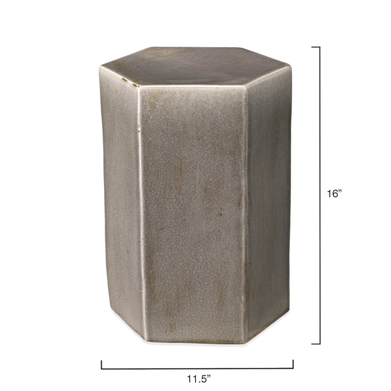 Porto End Table, Gray