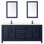 Daria 72" Double Bathroom Vanity Set with Mirror