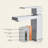 Faucetpopup301 Bathroom Faucet with Drain Assembly-90706494