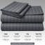 Microfiber Striped Duvet Cover Set-125374634