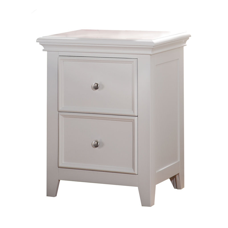 Arnette 2-Drawer Nightstand in White