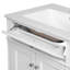 Meuble-lavabo de 61 cm (24 po), deux portes, tiroir, lavabo en céramique et fonction de fermeture en douceur pour salles de bain compactes. Rangement à 2 portes de 61 cm (24 po), rails coulissants basculants.