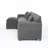 L Shaped 3-Seater Sofa (Gray)