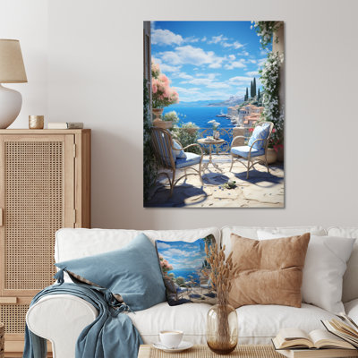 Retraite côtière française en Provence III - France, reproduction d'art sur métal