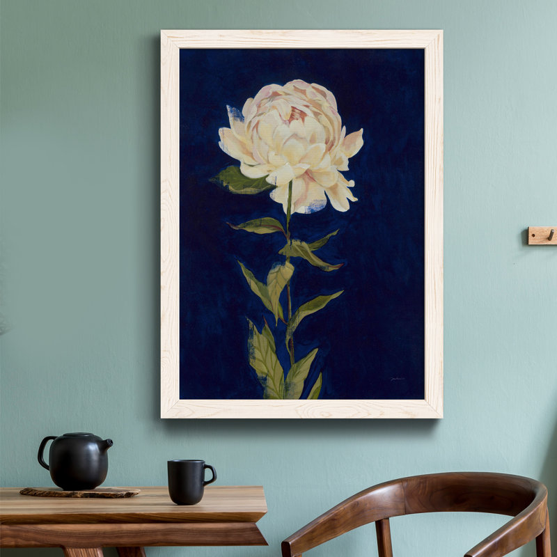 " Pretty As A Peony I ", 31.5" H x 23.5" W x 1.5" D, White Paper