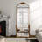 Rudney Arch Gold Full Length Mirror with Stand Baroque Decor 67''H