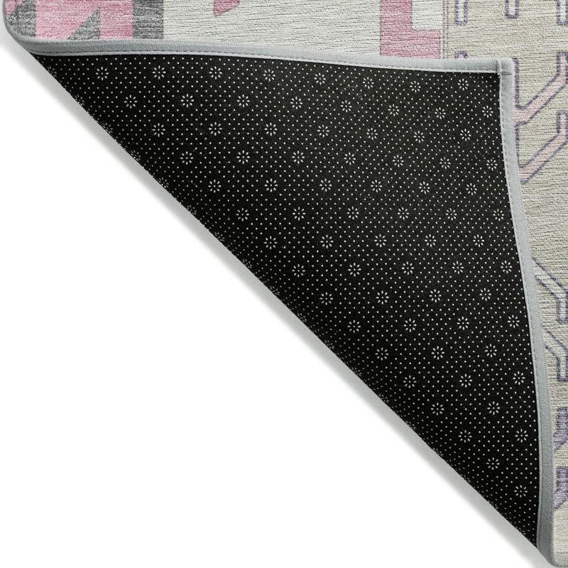 Tapis intérieur / extérieur rose Solara , 10 pi x 14 pi