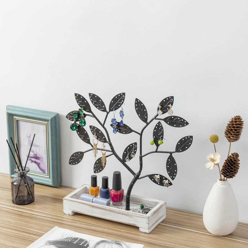 Earring Tree Jewellery Stand With Ring Tray