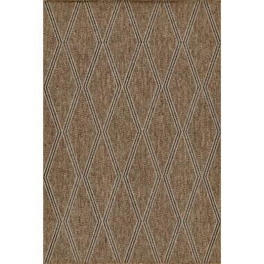 Hampton Bay Charcoal 2 x 3 Natural Weave Indoor/Outdoor Area Rug, Grey