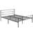 Queen Size Bed Frame, Heavy Duty Metal Bed Frame with Headboard & Footboard, Storage Space Platform Bed No Box Spring Need-207067312-256526378