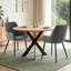 Modern Faux Leather/Suede Diamond Stitching Armchair Dining Chair for Dining Room, Bar, Restaurant, Hotel-1959534134
