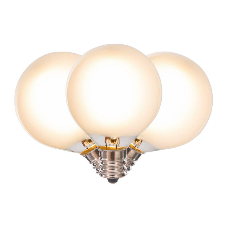 18Lt LED Glass G40-E12 Filament End-Connecting Set, White