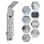 Shower Panel Tower System,7-Function Shower Wall Panel, LED Rain Waterfall Shower Column Head,Shower Tower Panel With full Body Shower System Tub Shower With Bidet-86456412