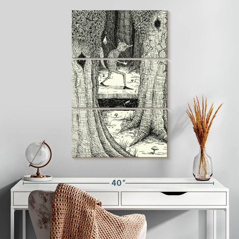 Through The Forest, 32" H x 20" W