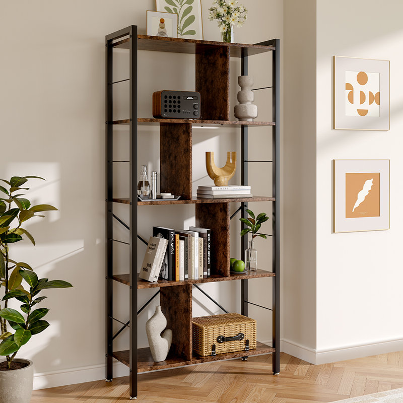 155cm H x 74cm W Iron Bookcase