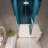 Universal Pivot Shower Door,Open Outside,With 1/4" Tempered Glass-112513929