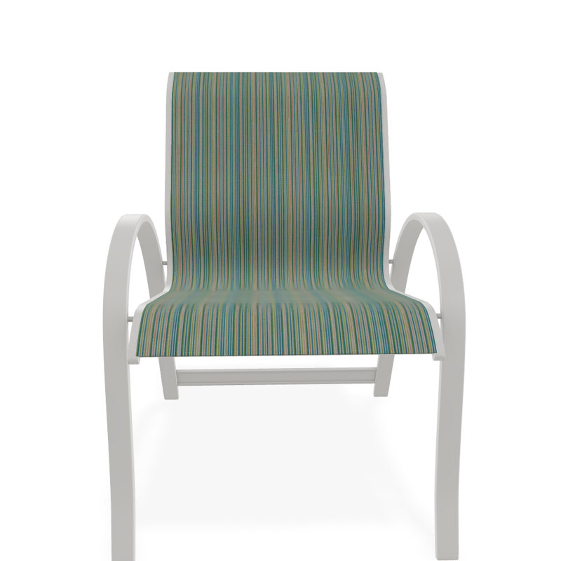 Aruba Outdoor Dining Armchair, Snow