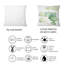 Coussin délicat imprimé feuilles d'eucalyptus tropical-317499989